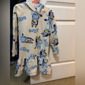 Bluey Hooded Sweatshirt Dress